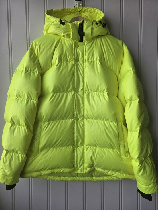 TNA Jackets & Blazers - TNA Super Puff Neon Fluorescent Yellow Puffer Winter Jacket Womens XL